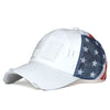 Women's Ripped Embroidered Baseball Cap – Breathable Dome Top Polyester Hat by FitiqueFit