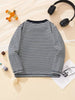 Children's Striped Helicopter Long Sleeve T-Shirt by Simply Love