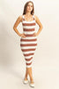 Striped Scoop Neck Wide Strap Knit Dress – Timeless Striped Knit Dress for Comfort and Style, Perfect for Every Occasion by Stevvex