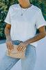 Round Neck Rolled Sleeve T-Shirt by Simply Love