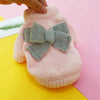 Bowknot Dog Clothes Cat Costume Hollow Knit Dog Sweater by My Store