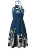 Paisley Print Halter Neck Mini Dress by Wild and Free Boutique