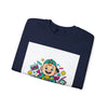 Retro Gamer Baby Crewneck Sweatshirt — Cute Arcade Controller Design by Tristan’s Treehouse