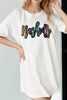 Sequin Round Neck Short Sleeve Oversized T-Shirt by Simply Love