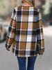 Elegant Plaid Open Front Long Sleeve Jacket Stylish & Cozy Lightweight Breathable Outerwear by Stevvex