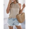 Women’s Summer Halter Tank Top – Sleeveless Racerback Knit Sweater Vest by FitiqueFit