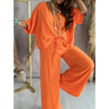Women’s Lounge Set with Wide Leg Pant by FitiqueFit