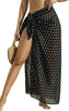 Sheer Chiffon High-Slit Swim Cover-Up Dress – Floral Print, One Size by FitiqueFit