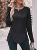 Ribbed Knit Long Sleeve T-Shirt by Simply Love