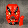 Red Plastic Dog Halloween Grimace Mask by My Store