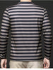 Men's Plus Size Striped Long Sleeve Thickened Warm T-Shirt by Simply Love