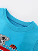 Children's Cartoon Bus Embroidery Short Sleeve T-Shirt by Simply Love