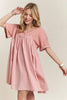 Round Neck Half Sleeve Babydoll Dress – Charming and Feminine Babydoll Dress with Round Neck and Half Sleeves for Casual and Semi-Formal Occasions by Stevvex