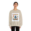 Retro Toy Robot Crewneck Sweatshirt | Throwback Kid, Primary Color Retro