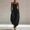 Women's Sleeveless Wide-Leg Jumpsuit – Knit, Low Waist, Flare Pants by FitiqueFit