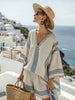 Women's V Neck Top and Shorts Set by FitiqueFit