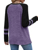 Ribbed Knit Raglan Long Sleeve T-Shirt by Simply Love
