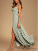 Slit Cowl Neck Maxi Dress by Wild and Free Boutique