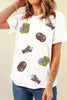 Sequin Crawfish Potato Round Neck Short Sleeve T-Shirt by Simply Love