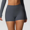 Womens Solid-Color Sports Shorts European And American Style Yoga Shorts by My Store