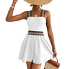 Women's Resort-Style Sleeveless Wide-Leg Jumpsuit with Cinched Waist by FitiqueFit