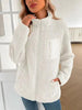 Winter Warm Zip Up Long Sleeve Jacket Fuzzy Cozy & Stylish Jacket Cold-Weather Essential Outdoor Jacket by Stevvex