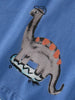 Children's Dinosaur Skateboard Print Crew Neck Short Sleeve T-Shirt by Simply Love