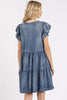 V-Neck Ruffled Cap Sleeve Mini Dress For Women – Feminine, Elegant, Playful, Flattering & Stylish Dress for Various Occasions by Stevvex