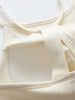 Grecian Neck Cropped Tank with Chest Pads