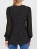 Lace Sleeve V-Neck T-Shirt by Simply Love