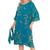 Medium Long Sleeve Loose Slim Fit Plus Size Printed Casual Dress Women