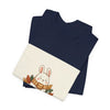 Stay Cozy Bunny T-Shirt | cute animal illustration, winter forest art by Tristan’s Treehouse