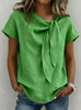 Women's Loose-Fit Short Sleeve Casual Pullover T-Shirt by FitiqueFit