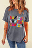 Gray Colorful GAME DAY Graphic Crew T Shirt by Wild and Free Boutique