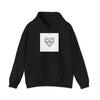 Minimal Geometric Heart Hoodie | modern heart design, punk heart by Tristan’s Treehouse