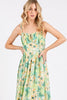 New Summer Floral Smocked Back Ruffled Hem Maxi Cami Dress – Bohemian Elegance, Feminine, Flowy, Comfortable, Effortlessly Chic by Stevvex
