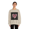 Love's Beautiful Chaos Sweatshirt | soft grunge heart, distressed collage by Tristan’s Treehouse