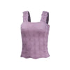 Women's Pleated Figure-flattering Square-neck Camisole by FitiqueFit