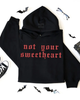 Not your sweetheart Embroidered Hoodie by Madness & Mayhem LLC