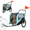 2-in-1 Dog Bike Trailer Pet Stroller Carrier for Large Dogs by Furr Baby Gifts