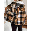 Women's Plaid Fleece Lined Hooded Jacket by FitiqueFit