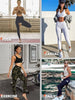 Cropped High-Waisted Leggings – Black & White Barcode Print by FitiqueFit