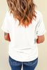 White Kentucky Bow Printed Casual T Shirt by Wild and Free Boutique