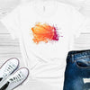 Watercolor Basketball Graphic Tee by Anchored Grace Boutique