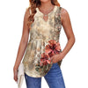 Womens Stylish Casual Floral Sleeveless T-shirt by My Store
