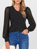 Lace Sleeve V-Neck T-Shirt by Simply Love