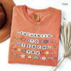 Comfort Colors Teacher Shirt, Enchanted to Teach Friendship Bracelet Tee, Cute Back to School Gift, Teacher Appreciation Graphic Top for Women by Dog Mom Hat