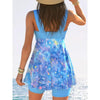 Pastel‑Splash Bow‑Tie Swim Dress by FitiqueFit