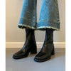Stretch Retro Chunky Heels Commuter Boots — High Heel Style by FitiqueFit