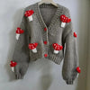 Women’s Mushroom Crochet Short Cardigan by FitiqueFit